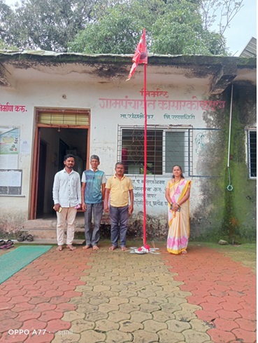 ग्रामपंचायत कार्यालय येथे शिव स्वराज्य गुढी ( ७ जून )

